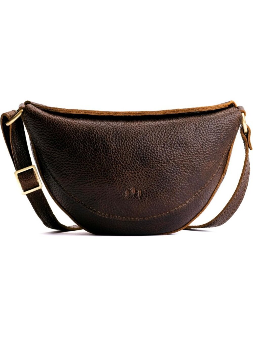 Stylish Full-Grain Leather Koala Sling Bag - Adjustable Crossbody for Everyday